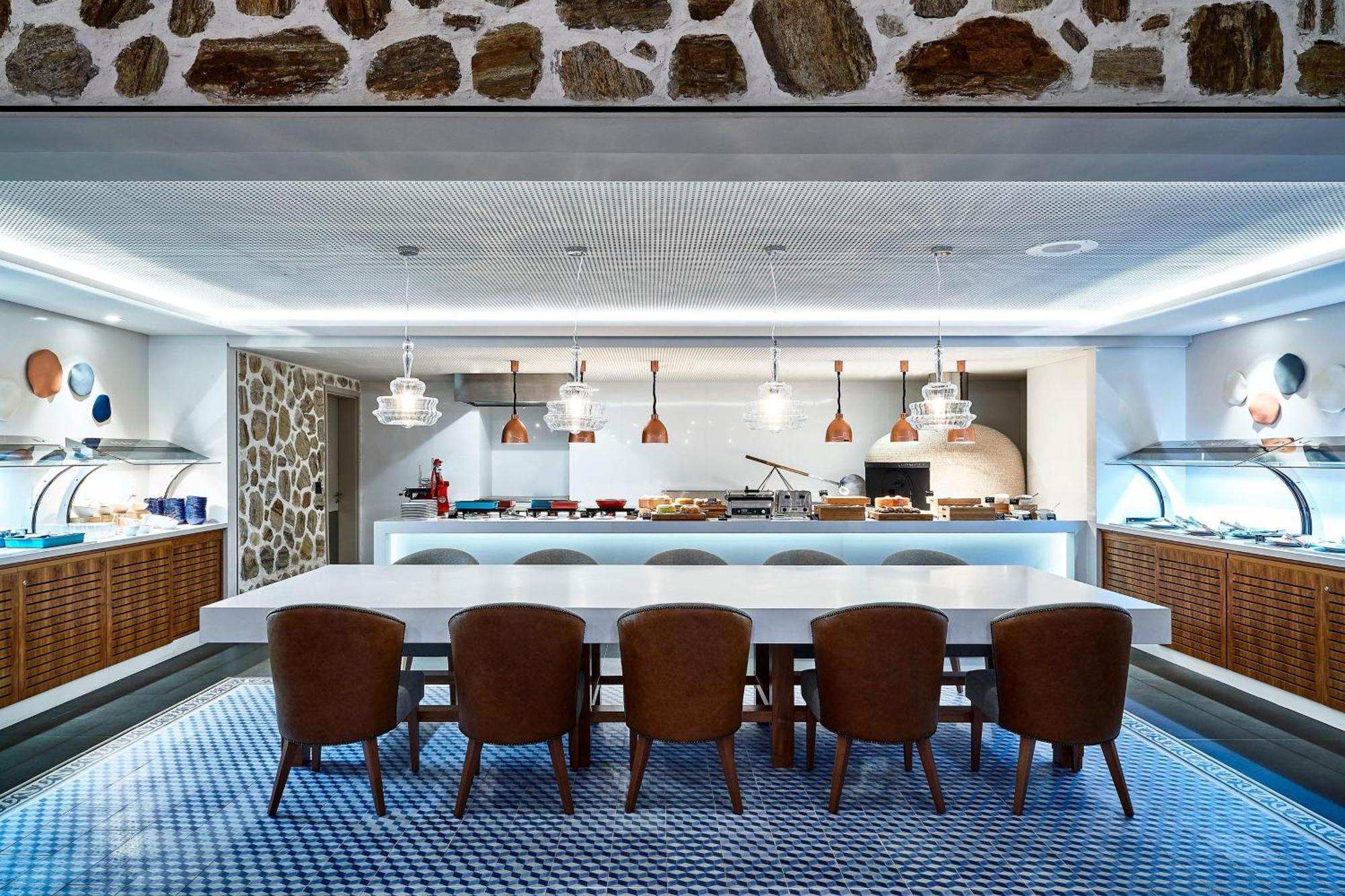 喜来登桑托斯酒店 外观 照片 The open kitchen of the restaurant