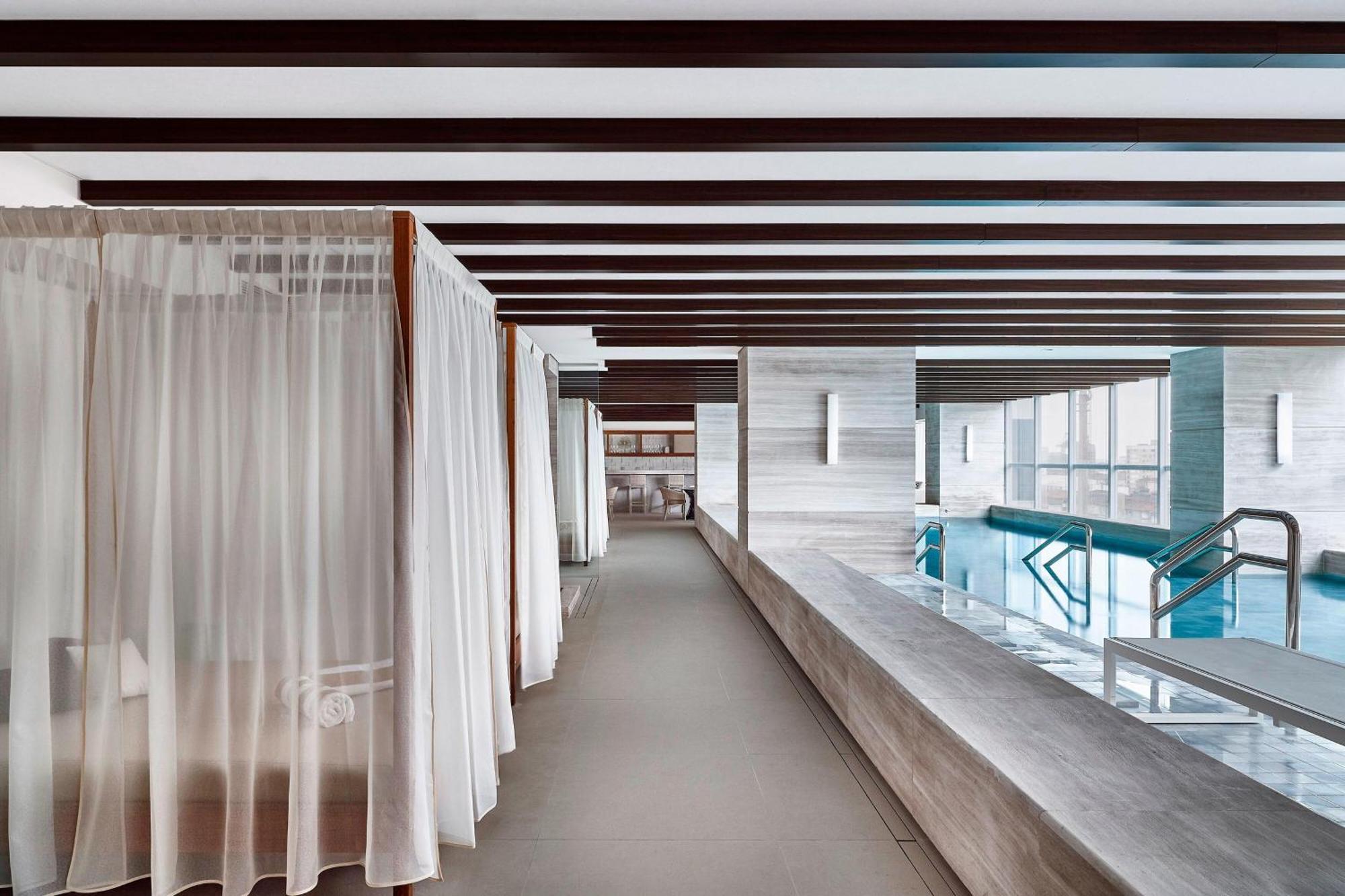 喜来登桑托斯酒店 外观 照片 The interior of the new building