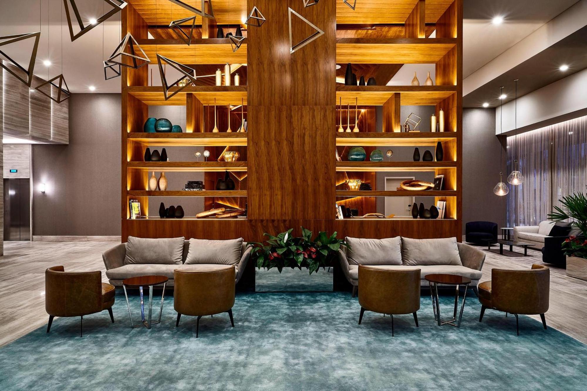 喜来登桑托斯酒店 外观 照片 The lobby of the hotel